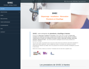 SIVEC Nantes, Dépannage plomberie, Dépannage chauffage