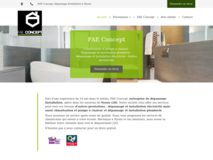 FAE Concept Nyons, Dépannage plomberie, Dépannage plomberie, Dépannage chauffage, Dépannage climatisation, Dépannage électricité