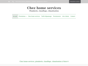 Chez home services Paris 6, Dépannage plomberie, Dépannage chauffage
