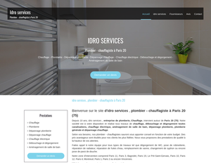 Idro services Paris 20, Dépannage plomberie, Dépannage chauffage
