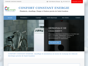 CONFORT CONSTANT ENERGIE Martres-Tolosane, Dépannage plomberie, Dépannage climatisation