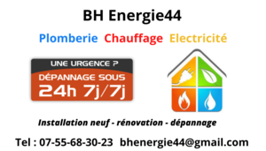 BH ENERGIE44  Saint-Nazaire, Dépannage plomberie, Débouchage de canalisation en urgence